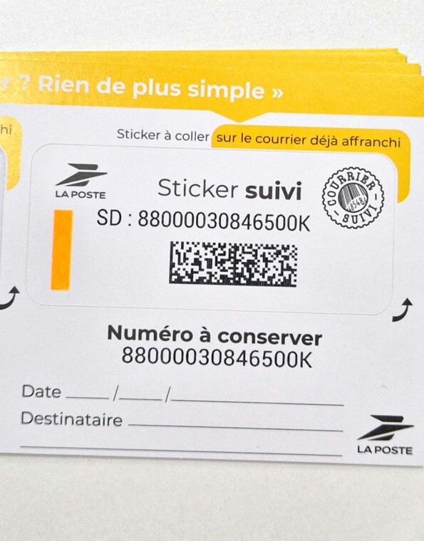Sticker Suivi La Poste pour Commandes Stickium.fr
