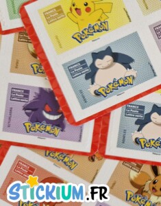 Collection de timbres La Poste Pokémon disponibles chez Stickium.fr.